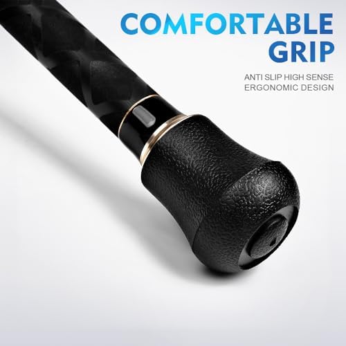 PROBEROS Surf Fishing Rod - Casting Spinning Fishing Rods with Tube(Case) 3 Piece 9'/10'/11'/12' Carbon Saltwater Travel Surf Spinning Rods - Image 7