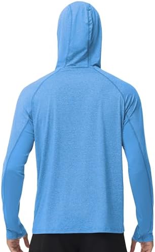 Roadbox Men's UPF 50+ Fishing Shirts, Long Sleeve UV Sun Protection Hoodie - Image 3