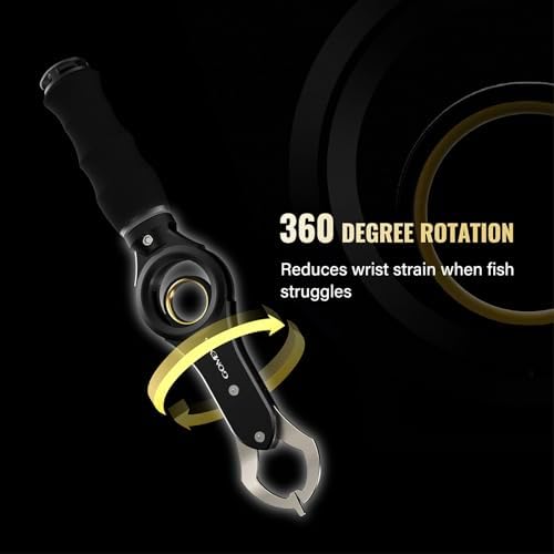 Gomexus Fish Lip Gripper with Scale,Max 40lbs Scale,for Safe Handling Fish,Easy Hook Removal-Ideal Fishing Gifts for Men - Image 6