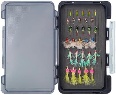 20Pcs Fly Fishing Flies, Assorted Dry Wet Nymphs Lures for Trout Bass by Unknown