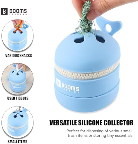 Booms Fishing Portable Trash Pouch: Silicone Expandable & Collapsible Fishing Line Waste Cantainer - ST2 Eco-Friendly Reusable Garbage Holder for Fishing, Hiking, Camping & Outdoor Activities - Image 3