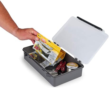 Plano StowAway 3700 Deep Open Stow Tackle Box, with Corrosion-Preventive Rustricor, Single Latch Design, Transparent DuraView Lid, Stackable Storage for Fishing Bait, Lures and Gear - Image 7