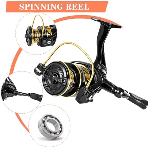 Telescopic Fishing Rod and Reel Combo Set, 2PCS Collapsible Fishing Poles, Fishing Kit with Spinning Reel, Travel Saltwater Freshwater Fishing Gear for Adults Beginners - Image 5