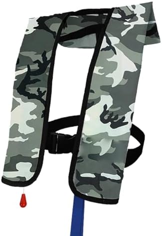 Automatic Inflatable Life Jacket|Life Vest for Adults|PFD Low Profile|Supports up to 330 lbs by morinokawau