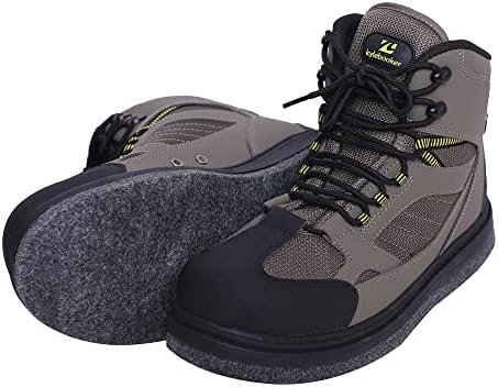 Kylebooker Men's Fishing Wading Boots Lightweight Anti-Slip Waders Shoes for Fly Fishing by Kylebooker