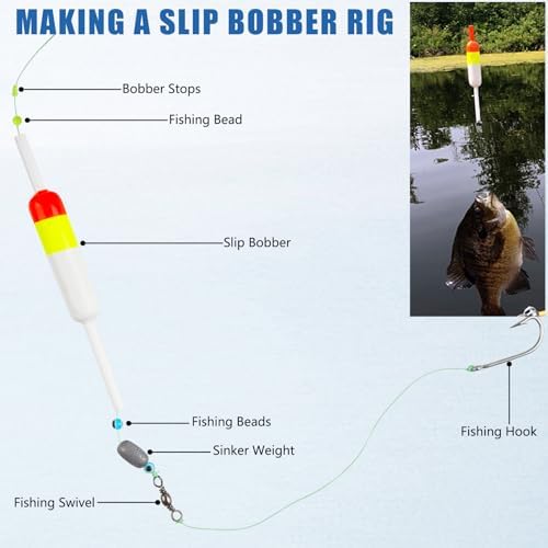 Fishing Bobber Stops, Slip Bobber Stoppers for Fishing Line - Image 4