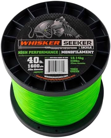 High-Vis Mono Catfishing Line by Whisker+Seeker