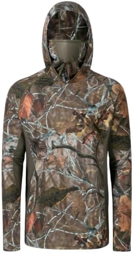 BASSDASH Men's UPF 50+ Camo Long Sleeve Hunting Fishing Hoodie Shirt - Image 5