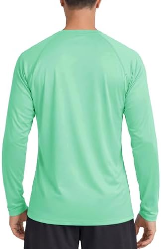 Boladeci Men's UPF 50+ Sun Protection UV SPF Shirts Long Sleeve Lightweight Quick Dry Swim T-Shirts Rash Guard - Image 6