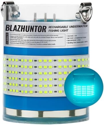 Rechargeable Underwater Fishing Light, 40W-160W, 4 Colors by Unknown