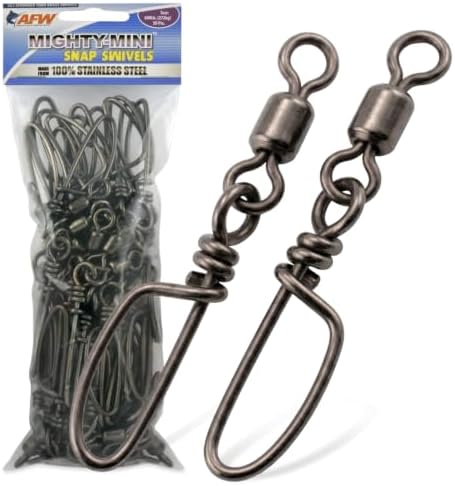 AFW Mighty-Mini Wire Fishing Swivels by AFWFishingBrands
