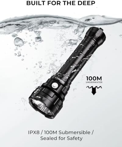 Wurkkos DL70 Dive Light Rechargeable,13000 Lumens Scuba Diving Flashlight - Image 6
