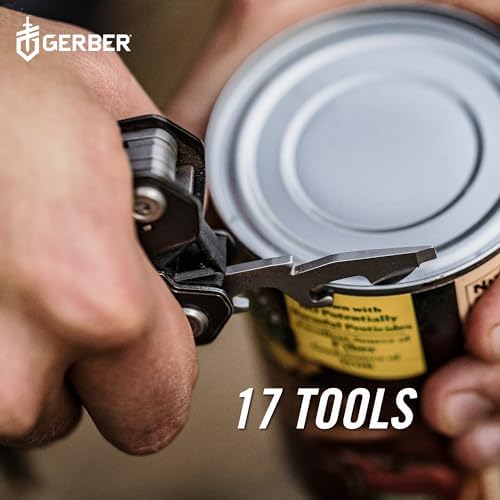 Gerber Truss 17-in-1 EDC Multitool Pliers, Pocket Knife with Sheath, Gray - Image 5