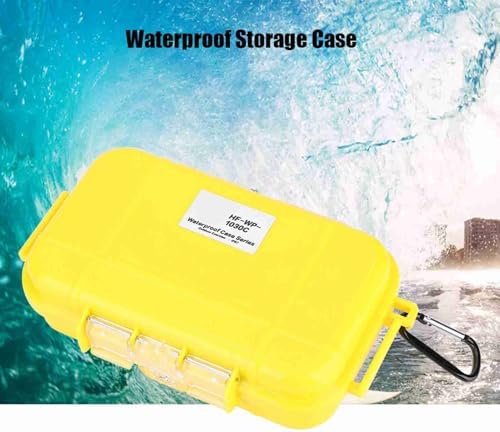 Outdoor Small Water Dry Container,Yellow Water Proof Case Box, ABS Hard Shell Wet Dry Box with Removable Pad for Fishing Tackle,Camping Organization(7.5 * 4.7 * 2.0in) - Image 7