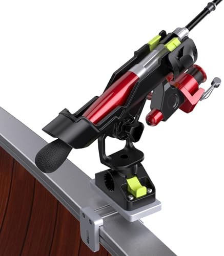 Combo Mount Fishing Rod Holders - 360 Degree Adjustable Boat Rod Rack by Hikeen