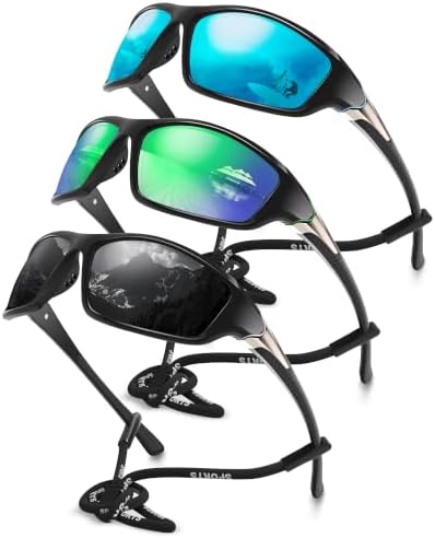 Polarized Sports Wrap Around Sunglasses Men Fishing Running Golf by Foliful