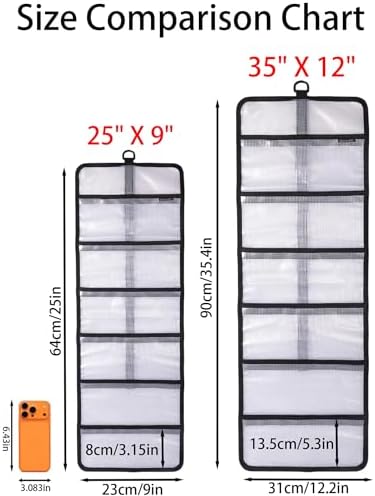 Roll Up Fishing Lure Wraps Set-Durable Lure Bag 6 Pocket PVC Protective Cover Saltwater Hook Covers Fabric Lure Protector Trolling Lure Tackle Box - Image 2