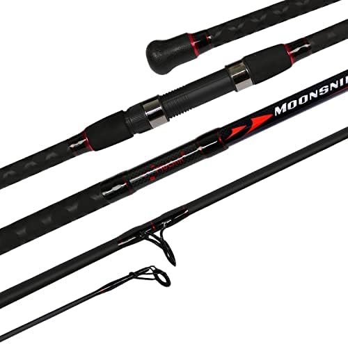 Fiblink Surf Spinning Fishing Rod 2-Piece/4-Piece Graphite Travel Fishing Rod by Fiblink
