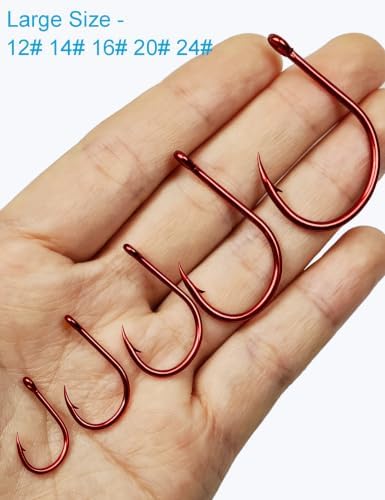Fishing Hooks Set Large Size Carbon Steel Catfish Carp Fish Hooks - Image 2