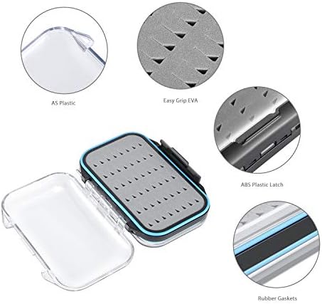 Gonex Fly Boxes for Fly Fishing files Jigs Waterproof Double Sided Fly Case - Image 3
