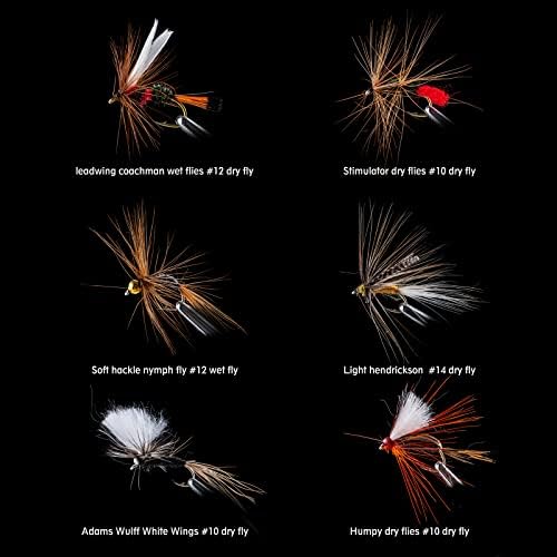 Goture Fly Fishing Flies Assortment Kit, Dry & Wet Flies Streamers Nymphs - Image 2