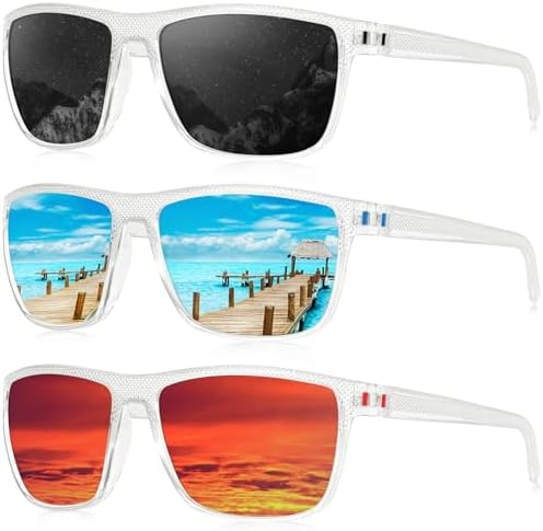 KALIYADI Polarized Sunglasses for Men, Lightweight Sun Glasses with UV Protection for Driving Fishing Golf by KALIYADI