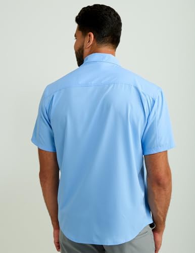HUK Men's Tide Point Kc Scott Original Artwork Short Sleeve Shirt, Fishing Button Down - Image 7