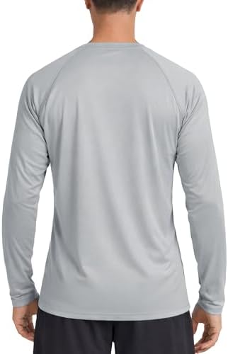 Boladeci Men's UPF 50+ Sun Protection UV SPF Shirts Long Sleeve Lightweight Quick Dry Swim T-Shirts Rash Guard - Image 6