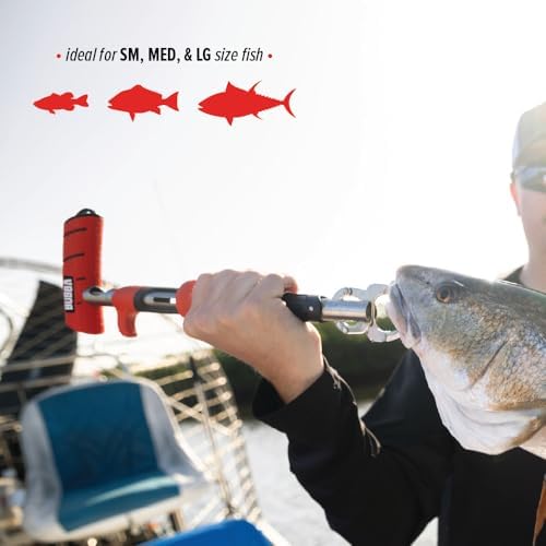 Bubba Fish Lip Grabber, Non-Slip Handle, Easy Reach Trigger, Analog Fish Scale, Marine Rated Stainless Steel for Freshwater and Saltwater Fishing - Image 5
