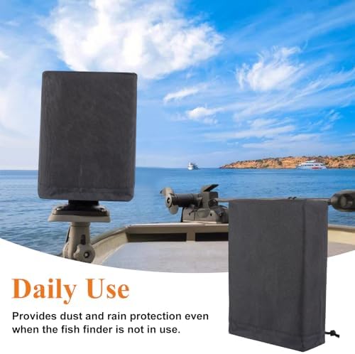 Fishfinder Cover 3-10in,Depth Finder Oxford Fabric Waterproof Protection Accessories,for Hummingbird Lowrance Models,Protects Your Screen and Device from Sun Adverse Weather Damage Fishing - Image 5