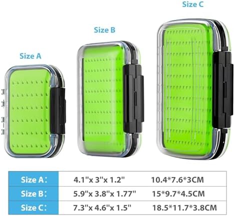 Gonex Fly Boxes for Fly Fishing files Jigs Waterproof Double Sided Fly Case - Image 5