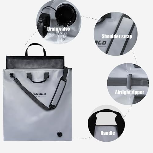 Buffalo Gear Fish Tournament Weigh in Bag for Bass Fishing, Heavy Duty Fish Bag for Caught Fish Waterproof,Leakproof,Puncture Resistant - Image 4