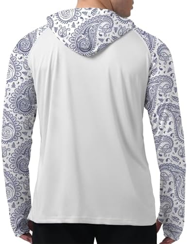Men's UPF 50+ Sun Protection Hoodie, Long Sleeve Fishing Shirt - Image 2