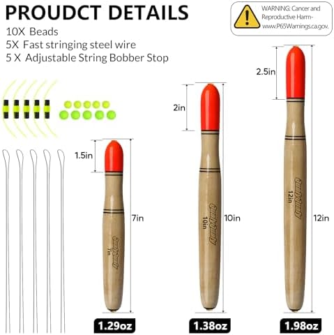 QualyQualy Lighted Fishing Floats for Catfish, 3-5PCS Fishing Pole Floats Glow in Dark Fishing Bobber with Glow Sticks for Freshwater Saltwater - Image 5