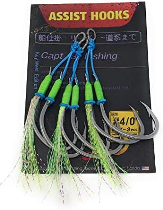 Capt Jay Fishing Assist Hooks - Jigging Slow Fast Jigs Stinger Hook for Dancing and Fishing by CaptJayFishing