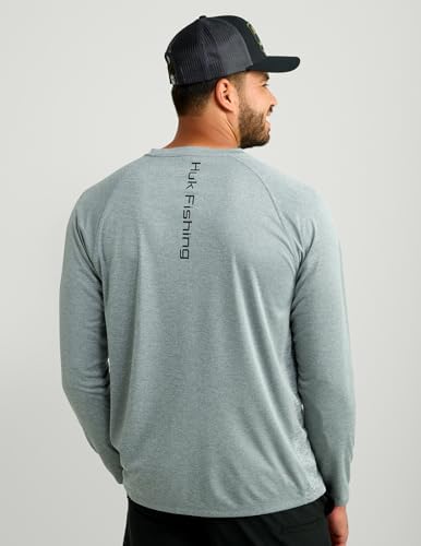 HUK Men's Pursuit Vented Long Sleeve Fishing Shirt (+30 UPF) - Image 4