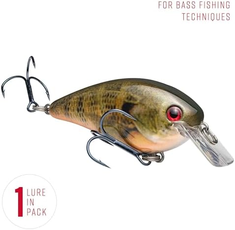 Strike King KVD 1.5 Hard Knock Fishing Lure, 3/8 oz, 3D Lifelike Eyes - Image 3