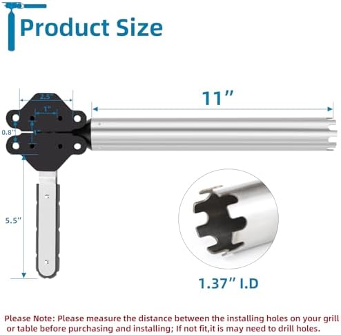 Grill Mount Rod Holder Mount for Boat Rectangular Grills/Bait Fillet Table - Image 2