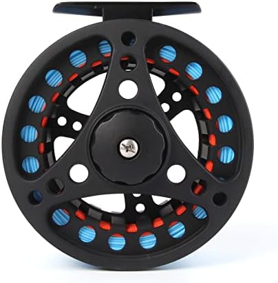 (1/2WT 3/4WT 5/6WT 7/8WT) Fly Reel with Line Combo Aluminum Alloy Large Arbor Fly Fishing Reels Weight Forward Fly Line with Braided Backing Taper Leader Pre-Tied by ANGLERDREAM