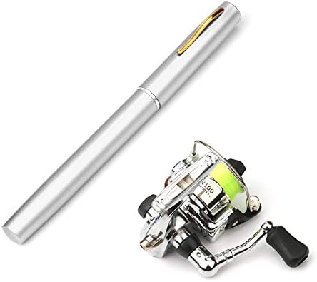 Lixada Fishing Rod Reel Combo Mini Pen Fishing Pole Kit Telescopic Fishing Rod Spinning Reel Combo Kit by WelconetoLixada