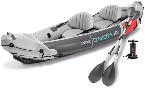 INTEX Dakota K2 Inflatable Kayak 2-Person Portable Set with Paddles & Pump by Unknown