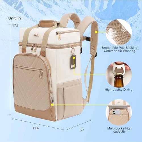 Backpack Cooler Insulated Leakproof, Soft Cooler Backpack for Beach - Image 6