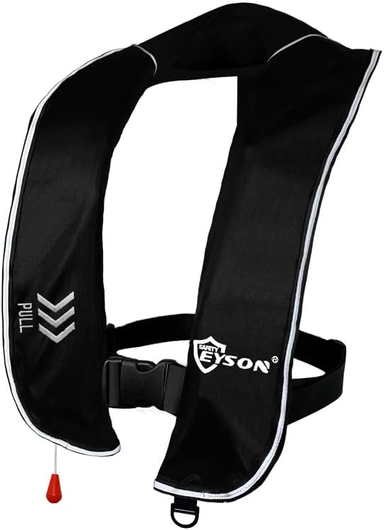Automatic Inflatable Life Jacket|Life Vest for Adults|PFD Low Profile|Supports up to 330 lbs(YSH701) by morinokawau