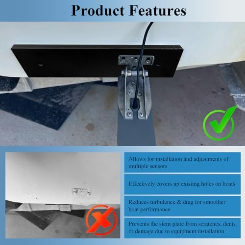 Transducer Mounting Board for Fish Finders & Transducers,12" X 3.5" X 0.75" - Image 4