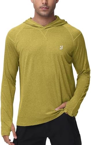 Roadbox Men's UPF 50+ Fishing Shirts, Long Sleeve UV Sun Protection Hoodie by Roadbox