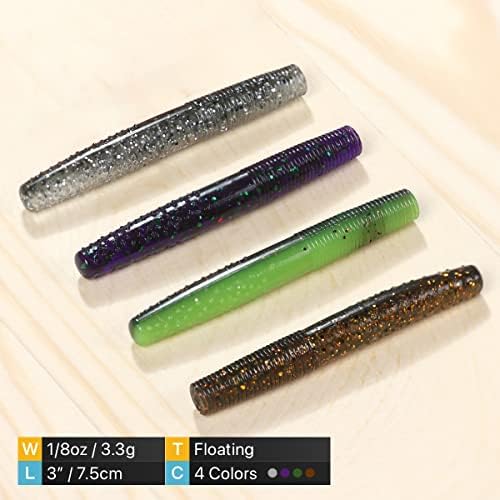 Ned Rig Baits Kit,TRD Soft Plastic Worms or Crawfish for Bass Fishing - Image 2