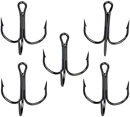 AMHDV 100pcs Treble Hooks Sharp Triple Hook for Freshwater Saltwater - Image 4