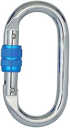 Heavy Duty Locking Climbing Carabiner Clip CE Rated 25 kN 5600 LB Rugged Terrain Approved Industrial Strength Twist Lock Carabiners Clips for Rigging, Ropes, Hammocks, Camping - Image 3