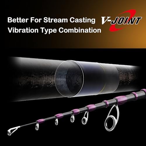 PURELURE Telescopic Fishing Rod Spinning & Casting Travel Rod Ultralight 5' - Image 6