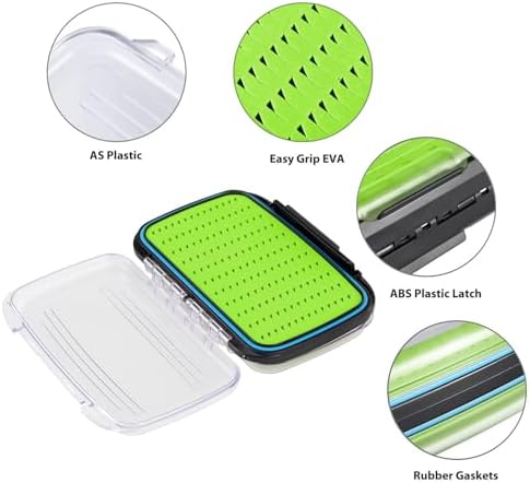Gonex Fly Boxes for Fly Fishing files Jigs Waterproof Double Sided Fly Case - Image 5
